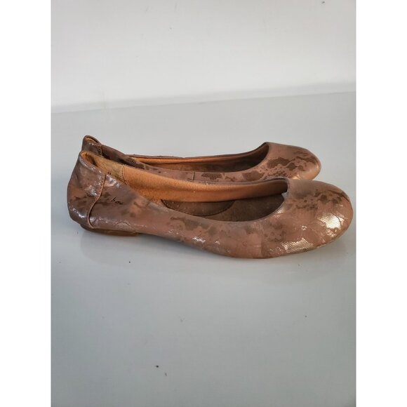 B.O.C. Bronze Leather  Casual Slip On Ballet Flats  Size 9.5 M - Picture 2 of 14